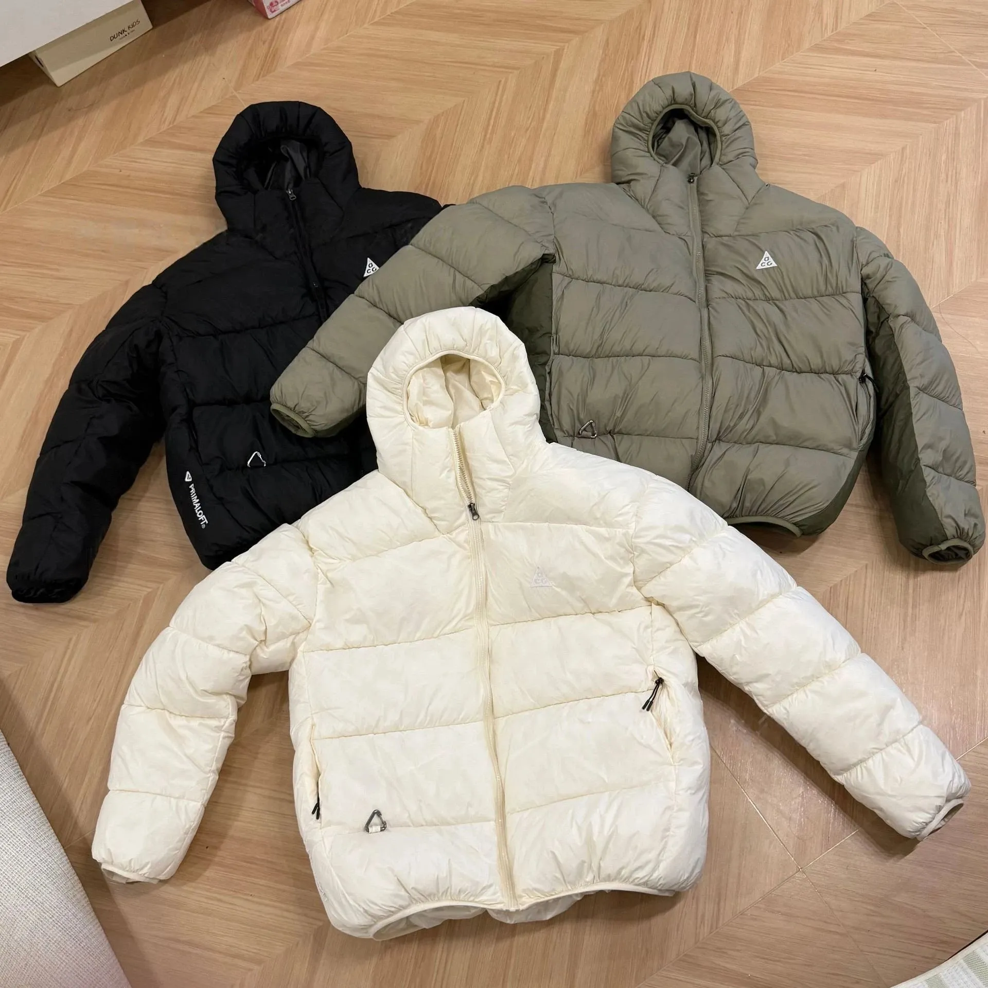 机能棉服户外轻量高蓬松棉衣外套拼色连帽面包服外套ASI (16)